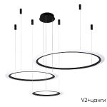 Подвесная люстра Crystal Lux MANZANA SP67W LED BLACK