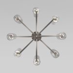 Люстра на штанге Eurosvet Defi 60138/8 сатин-никель a060904