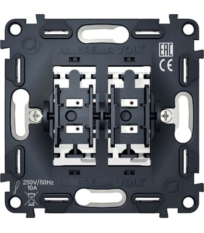 Механизм 2-кл проходного выключателя Ambrella Volt Quant VM120