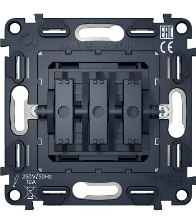 Механизм 3-кл выключателя Ambrella Volt Quant VM133