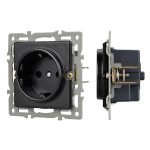 Механизм электрической розетки Arlight SCT-GP-MEU-PL-BK (250V, 16A) 043740