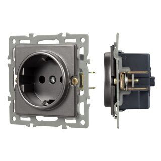 Механизм электрической розетки Arlight SCT-GP-MEU-PL-GR (250V, 16A) 043741
