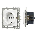 Механизм электрической розетки Arlight SCT-GP-MEU-PL-WH (250V, 16A) 043739