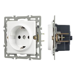 Механизм электрической розетки Arlight SCT-GP-MEU-PL-WH (250V, 16A) 043739