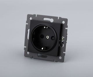 Механизм электрической розетки Arlight SCT-MEU1-PL-BK-V (250V, 16A) 049815