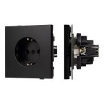 Механизм электрической розетки Arlight SCT-TENDO-MEU1-PL-BK (230V, 16A) 054079