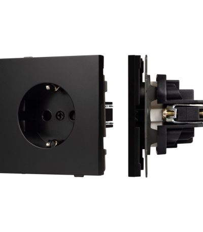 Механизм электрической розетки Arlight SCT-TENDO-MEU1-PL-BK (230V, 16A) 054079
