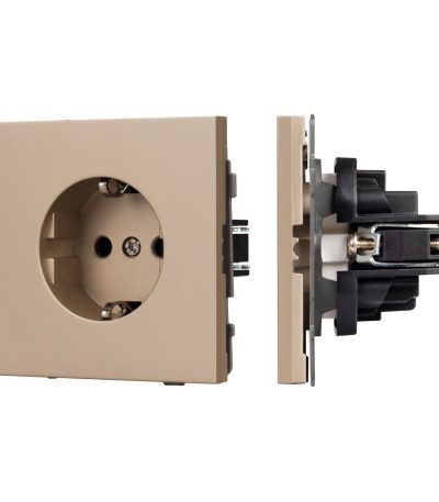 Механизм электрической розетки Arlight SCT-TENDO-MEU1-PL-GD (230V, 16A) 054081