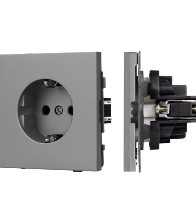Механизм электрической розетки Arlight SCT-TENDO-MEU1-PL-GR (230V, 16A) 054080