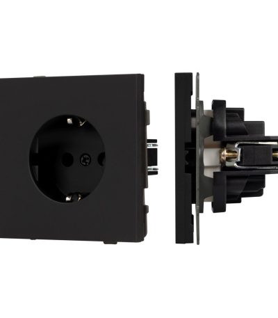 Механизм электрической розетки Arlight SCT-TENDO-MEU1-SFPL-BK (230V, 16A) 054638
