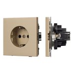 Механизм электрической розетки Arlight SCT-TENDO-MEU1-SFPL-GD (230V, 16A) 054639