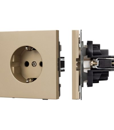 Механизм электрической розетки Arlight SCT-TENDO-MEU1-SFPL-GD (230V, 16A) 054639