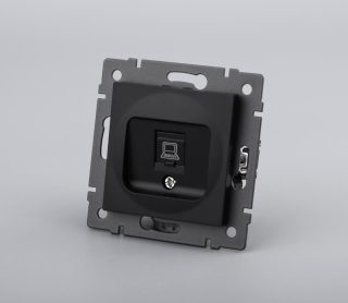 Механизм компьютерной розетки Arlight SCT-MPC1-PL-BK-V (RJ-45, CAT6) 049847