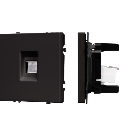 Механизм компьютерной розетки Arlight SCT-NOBE-MPC1-SFPL-BK (RJ-45, CAT6) 054305