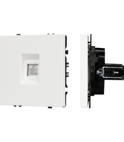 Механизм компьютерной розетки Arlight SCT-NOBE-MPC1-SFPL-WH (RJ-45, CAT6) 054304