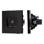 Механизм компьютерной розетки Arlight SCT-TENDO-MPC1-PL-BK (RJ-45, CAT6) 054104