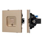 Механизм компьютерной розетки Arlight SCT-TENDO-MPC1-PL-GD (RJ-45, CAT6) 054099