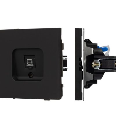 Механизм компьютерной розетки Arlight SCT-TENDO-MPC1-SFPL-BK (RJ-45, CAT6) 054591