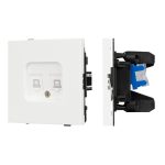 Механизм компьютерной розетки двойной SCT-TENDO-MPC2-SFPL-WH (RJ-45, CAT6) 054598