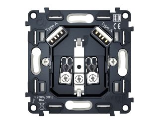 Механизм розетки с/з на винтовых зажимах Ambrella Volt Quant VM155