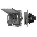 Механизм розетки влагозащищённый Arlight SCT-MCP-PL-GR-V (250V, 16A) 049836