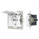 Механизм розетки влагозащищённый Arlight SCT-MCP-PL-WH (250V, 16A) 043745