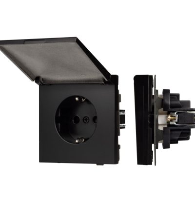 Механизм розетки влагозащищённый Arlight SCT-TENDO-MCP-PL-BK (230V, 16A) 054091