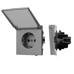 Механизм розетки влагозащищённый Arlight SCT-TENDO-MCP-PL-GR (230V, 16A) 054092