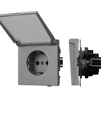 Механизм розетки влагозащищённый Arlight SCT-TENDO-MCP-PL-GR (230V, 16A) 054092
