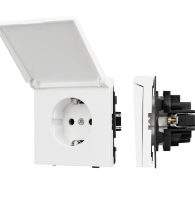 Механизм розетки влагозащищённый Arlight SCT-TENDO-MCP-PL-WH (230V, 16A) 054090