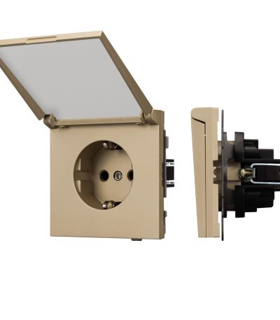 Механизм розетки влагозащищённый SCT-TENDO-MCP-SFPL-GD (230V, 16A) 054600