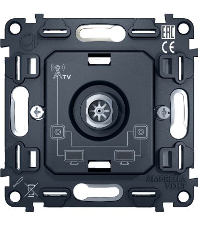 Механизм TV розетки проходной 5-1000 MHz 4dB Ambrella Volt Quant VM211