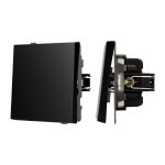 Механизм выключателя одноклавишный перекрёстный Arlight SWT-TENDO-MKX1-PL-BK (230V, 10A) 054055