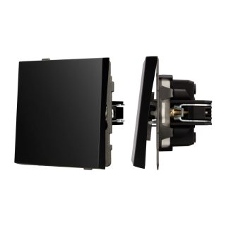 Механизм выключателя одноклавишный перекрёстный Arlight SWT-TENDO-MKX1-PL-BK (230V, 10A) 054055