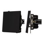 Механизм выключателя одноклавишный перекрёстный Arlight SWT-TENDO-MKX1-SFPL-BK (230V, 10A) 054571