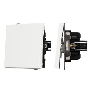 Механизм выключателя одноклавишный перекрёстный Arlight SWT-TENDO-MKX1-SFPL-WH (230V, 10A) 054574