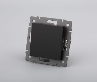 Механизм выключателя одноклавишный проходной Arlight SWT-MKP1-PL-BK-V (250V, 10A) 049872