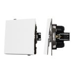 Механизм выключателя одноклавишный проходной Arlight SWT-TENDO-MKP1-PL-WH (230V, 10A) 054148