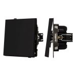 Механизм выключателя одноклавишный проходной Arlight SWT-TENDO-MKP1-SFPL-BK (230V, 10A) 054579