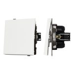 Механизм выключателя одноклавишный проходной Arlight SWT-TENDO-MKP1-SFPL-WH (230V, 10A) 054582