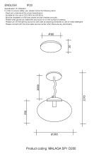 Подвесной светильник Crystal Lux MALAGA SP1 D280 COOPER