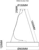 Подвесной светильник Wertmark Edera WE510.02.723
