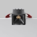 Встраиваемый светильник Maytoni Alfa LED DL043-01-10W3K-SQ-B-1