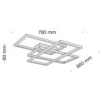 Потолочный светодиодный светильник Maytoni Line MOD015CL-L80W