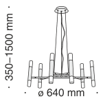 Подвесная люстра Maytoni Vigo MOD031PL-12B