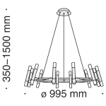 Подвесная люстра Maytoni Vigo MOD031PL-24B
