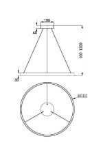 Подвесной светильник Maytoni Rim MOD058PL-L42BK