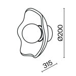 Настенный светильник Maytoni Miracle MOD207WL-01BS
