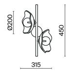 Настенный светильник Maytoni Miracle MOD207WL-02BS
