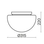 Потолочный светильник Maytoni Glassy MOD270CL-01G